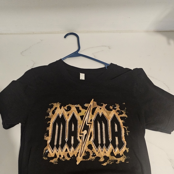 AC⚡DC INSPIRED Black And Gold MAMA Graphic Womens T-Shirt - Picture 1 of 7